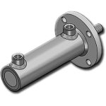 HHSF kettős működésű hidraulikus munkahenger Ø40/20 – 200 mm löket – 1
