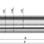 HHS0LM kettős működésű hidraulikus munkahenger Ø50/25 – 150 mm löket – 2